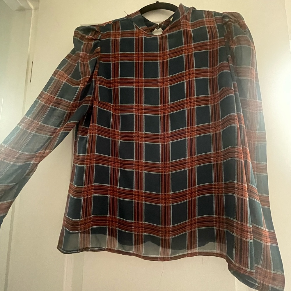 Plaid blouse